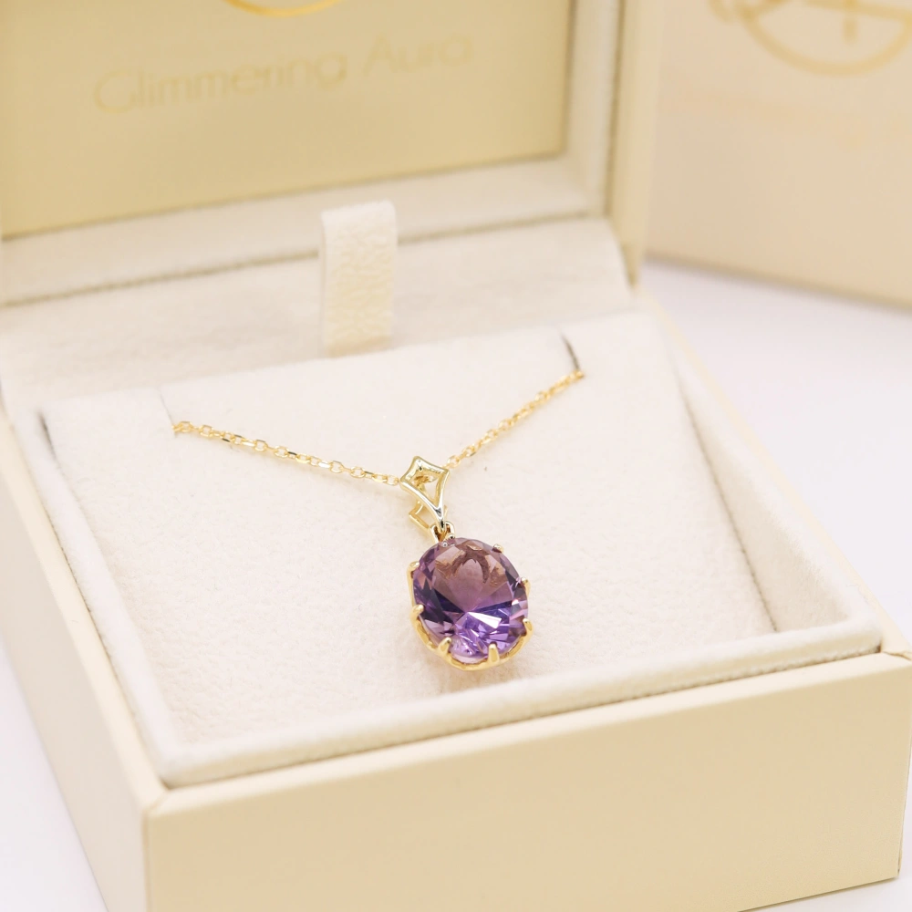 Purple Amethyst Pendant - Calm Energy